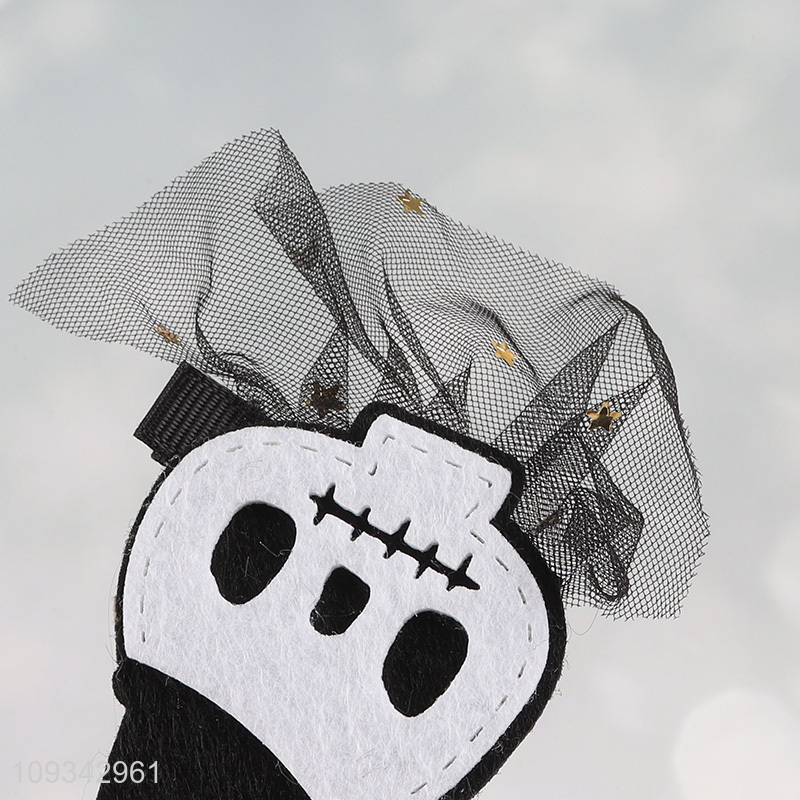 Top sale halloween skull hair clip hair decoration