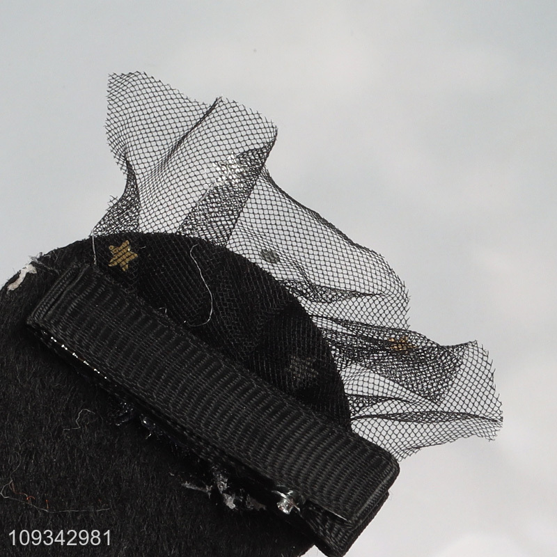 Good quality halloween pumpkin hair clip for sale