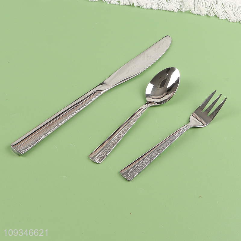 New style silver 30pcs stainless steel cutlery set