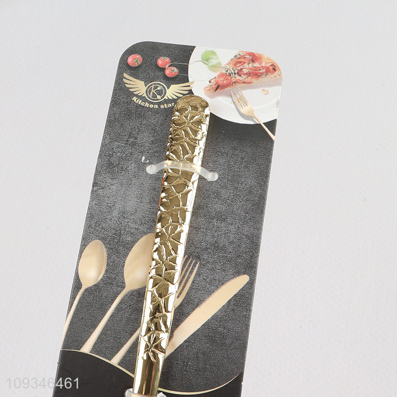 Top selling golden stainless steel cutlery spoon wholesale