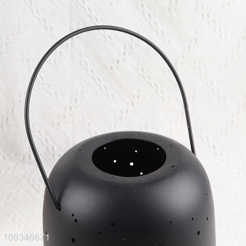 China wholesale black decorative metal candle holder