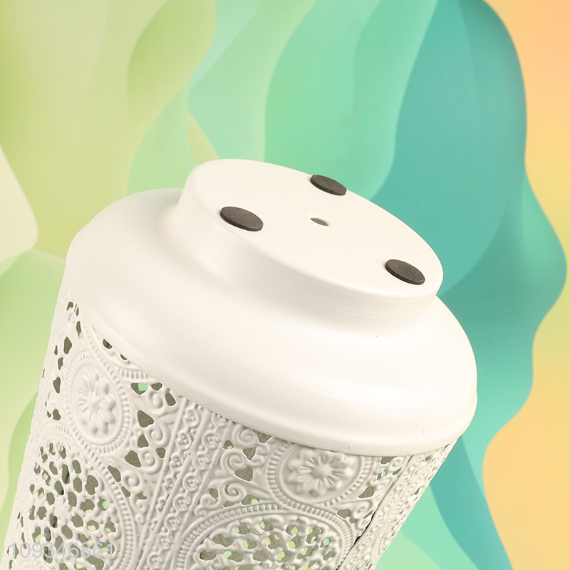 Factory supply decorative metal hollow candle holder