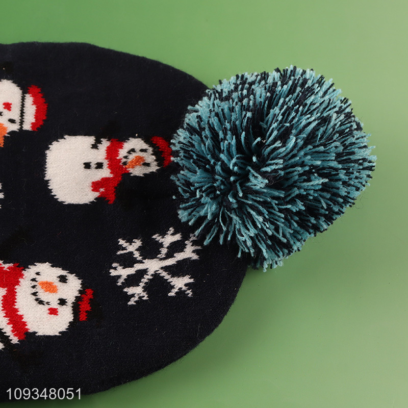 Hot items winter windproof beanies hat knitted hat