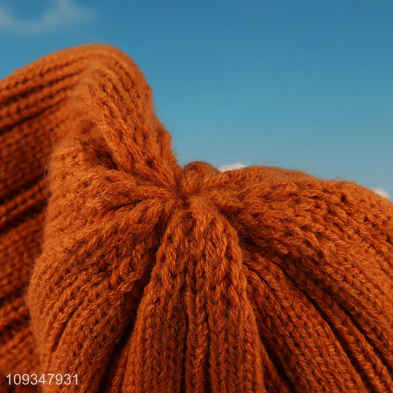 Top selling winter windproof beanies hat knitted hat
