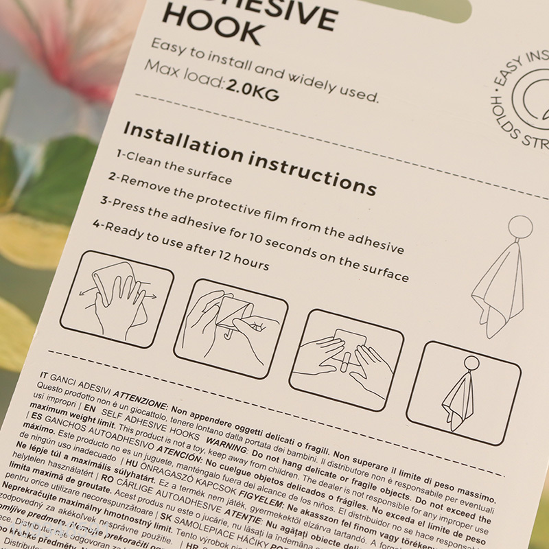 Top selling sticky hook coat hook adhesive hook
