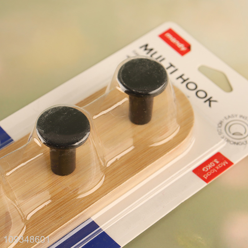 Top quality bamboo sticky hook coat hook for sale