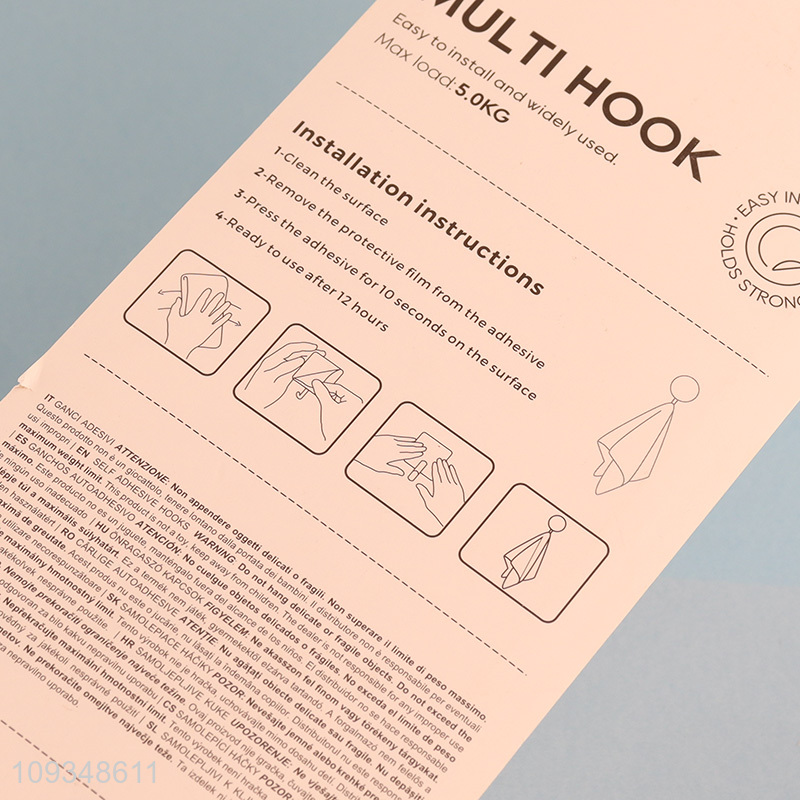 Top sale multi-purpose sticky hook coat hook