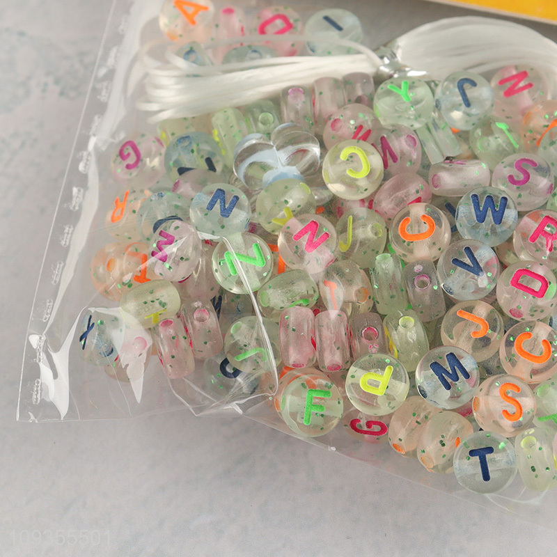 Top products diy alphabet bead toys jewelry toys for girls
