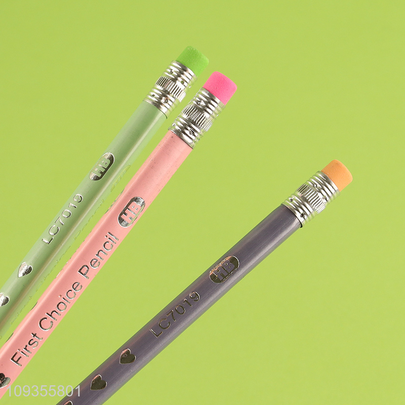 Hot sale 12pcs HB pencils for school stationery