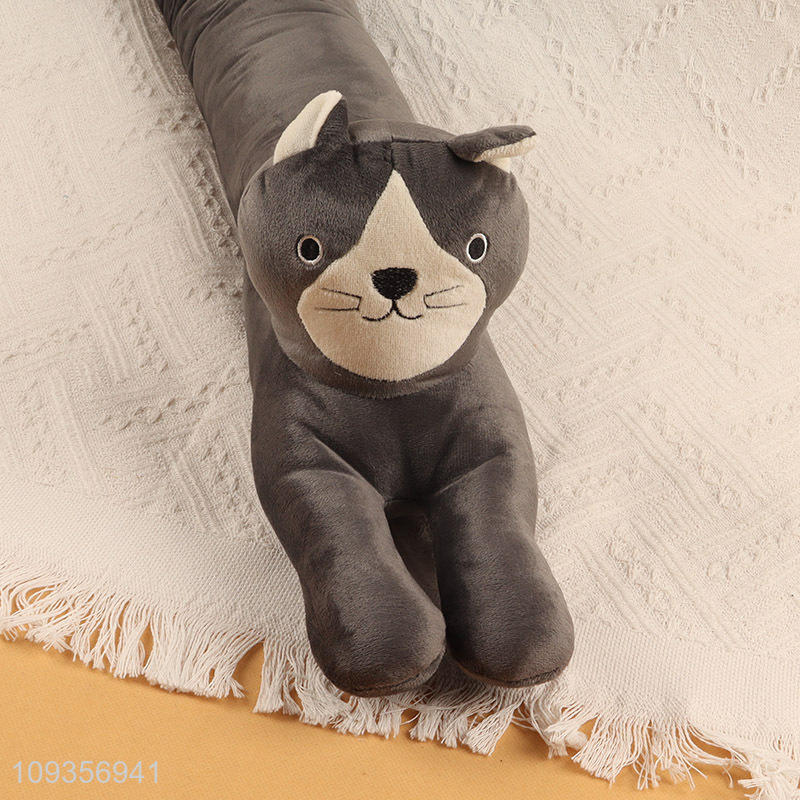 Online wholesale cartoon plush toy animal cat door stop