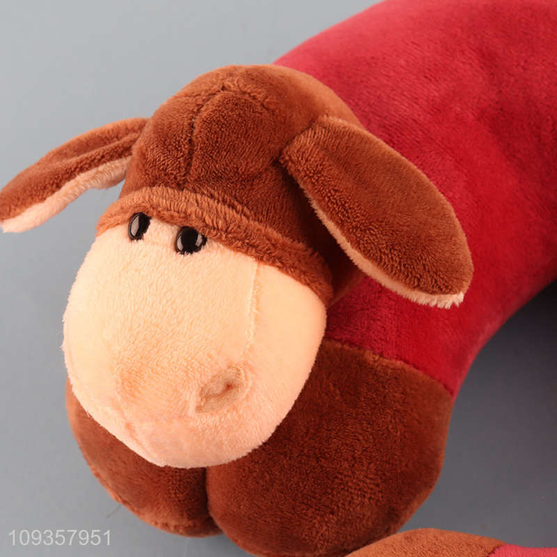 Top products plush animal u-shaped pillow neck pillow