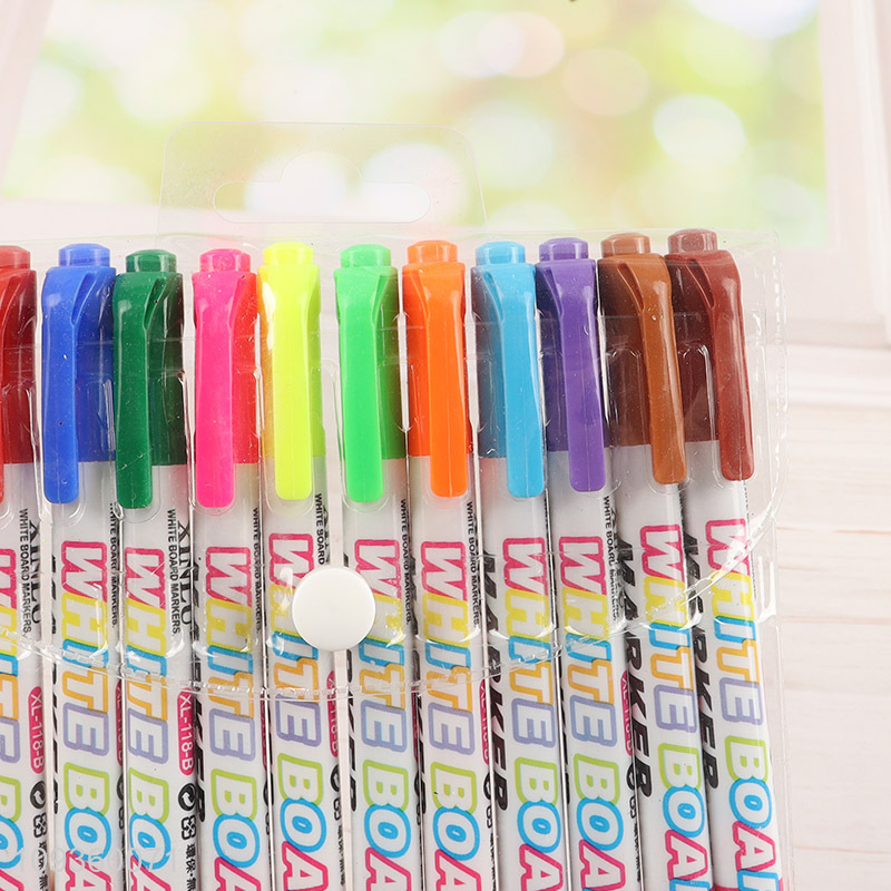 New arrival 12pcs non-toxic whiteboard marker set