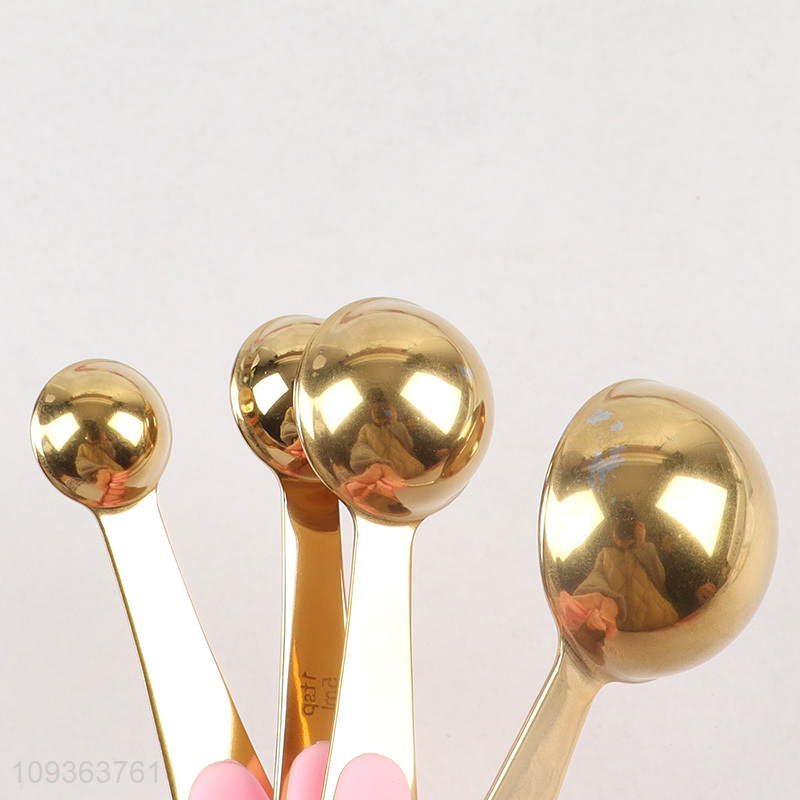 Latest products   multicolor 4-piece measuring spoons set