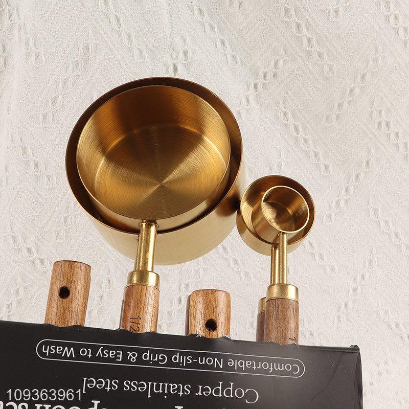 Best selling 8-piece golden measuring cups & spoons set