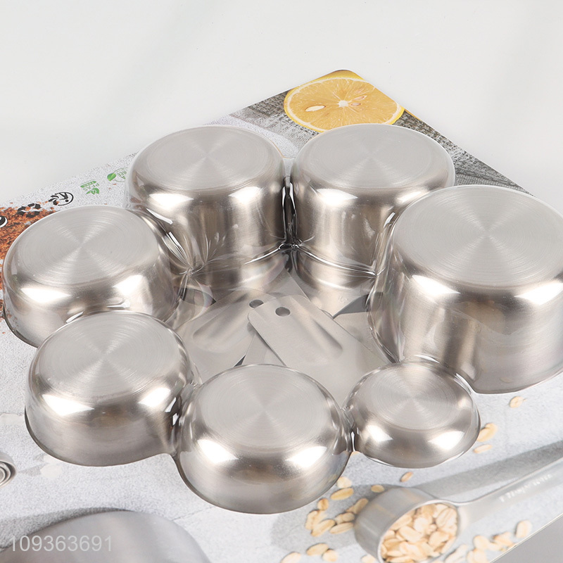 Hot selling stainless steel measuring set for kitchen