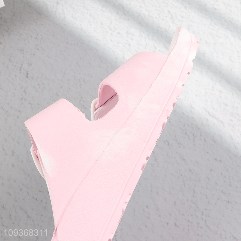 Wholesale pink fashion women summer slippers