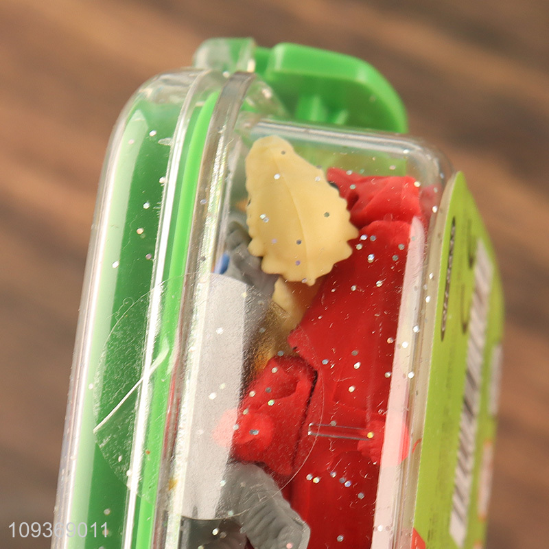 Hot sale dinosaur creative stationery eraser set
