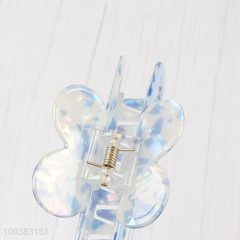 New style Hair Claw Light Blue Acrylic Clip