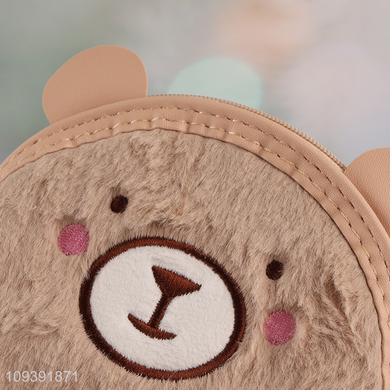Top products cartoon bear plush coin purse