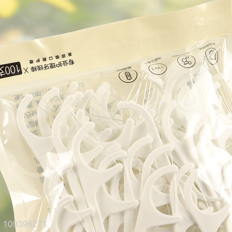 New arrival  100pcs disposable oral care dental floss