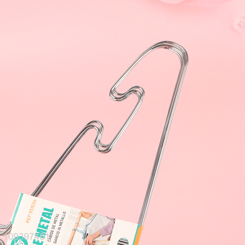 China supplier 5pcs anti-slip metal clothes hangers