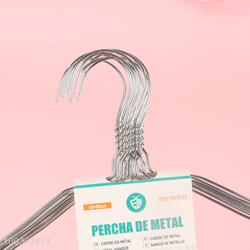 New arrival 10pcs metal clothes hangers