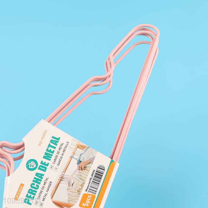 Good sale 5pcs multicolor non-slip clothes hangers