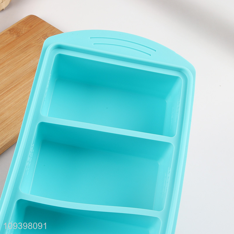 Low price silicone ice cube mold ice tray with lid