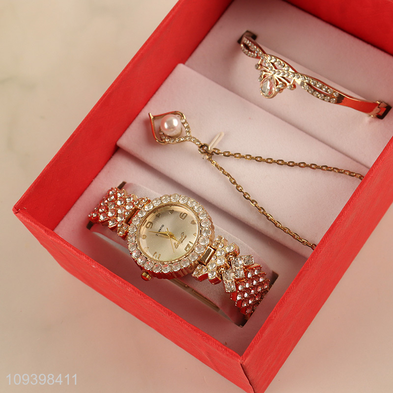 Top selling women gifts watch necklace bracelet set
