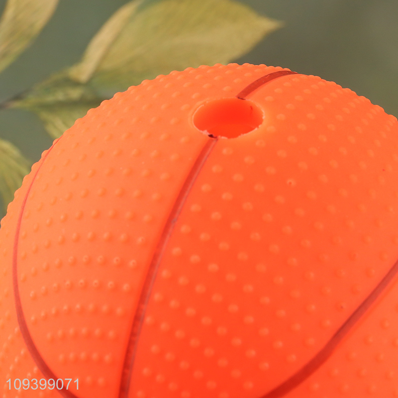 Wholesale pet basketball squeaky ball for dogs