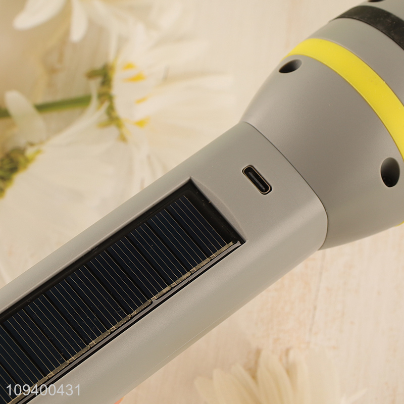 Top products plastic dual lights source flashlight