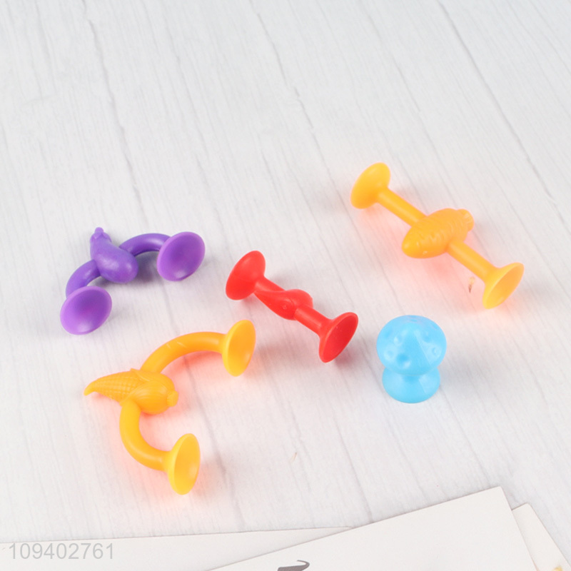 Top selling vegetable series educational suction cup connect toy