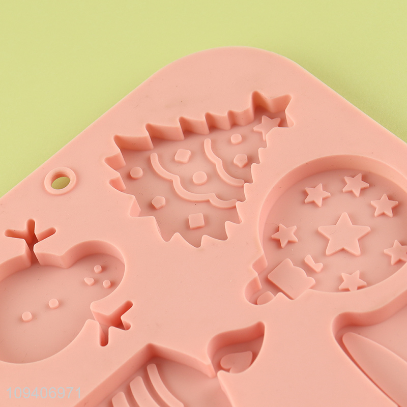 Factory price non-stick Christmas silicone cake mold