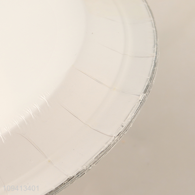 Low price round party supplies disposable paper plate