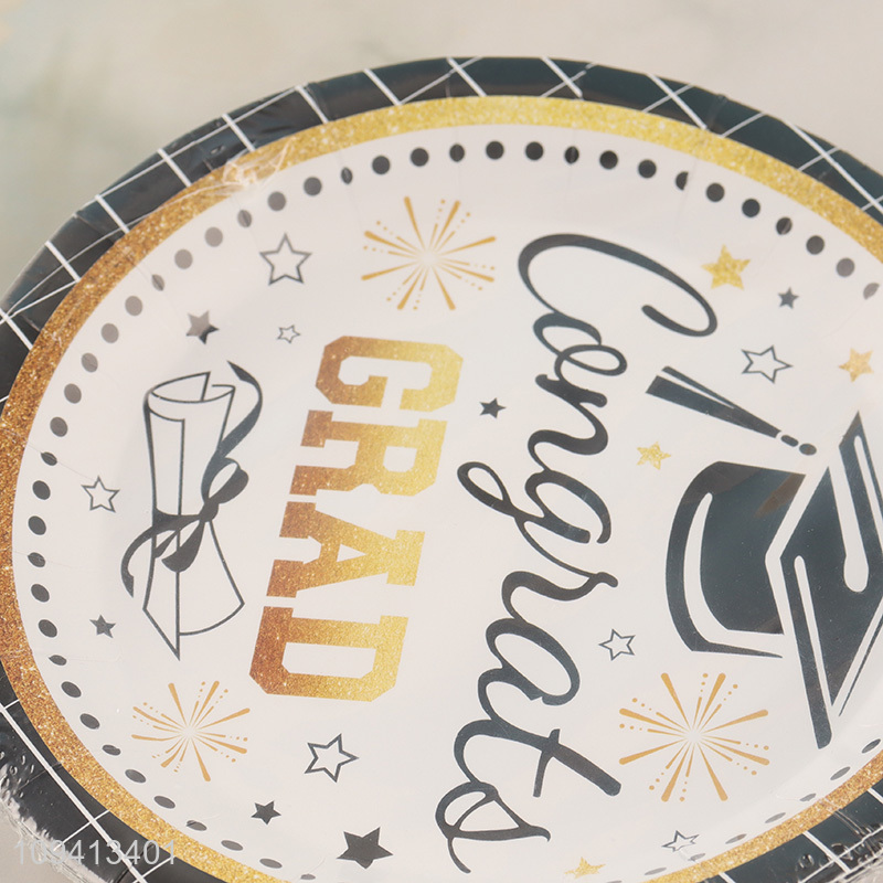 Low price round party supplies disposable paper plate