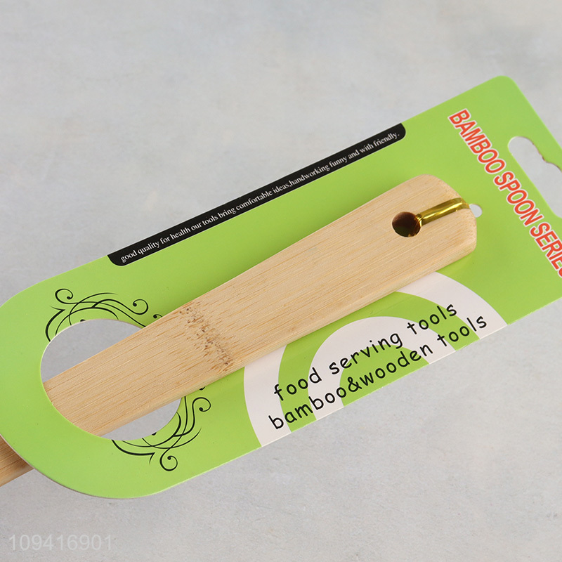 China factory bamboo kitchen utensil basting spoon