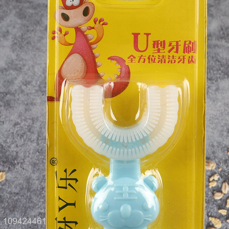 Cute Design U-Shaped Toothbrush For Kids