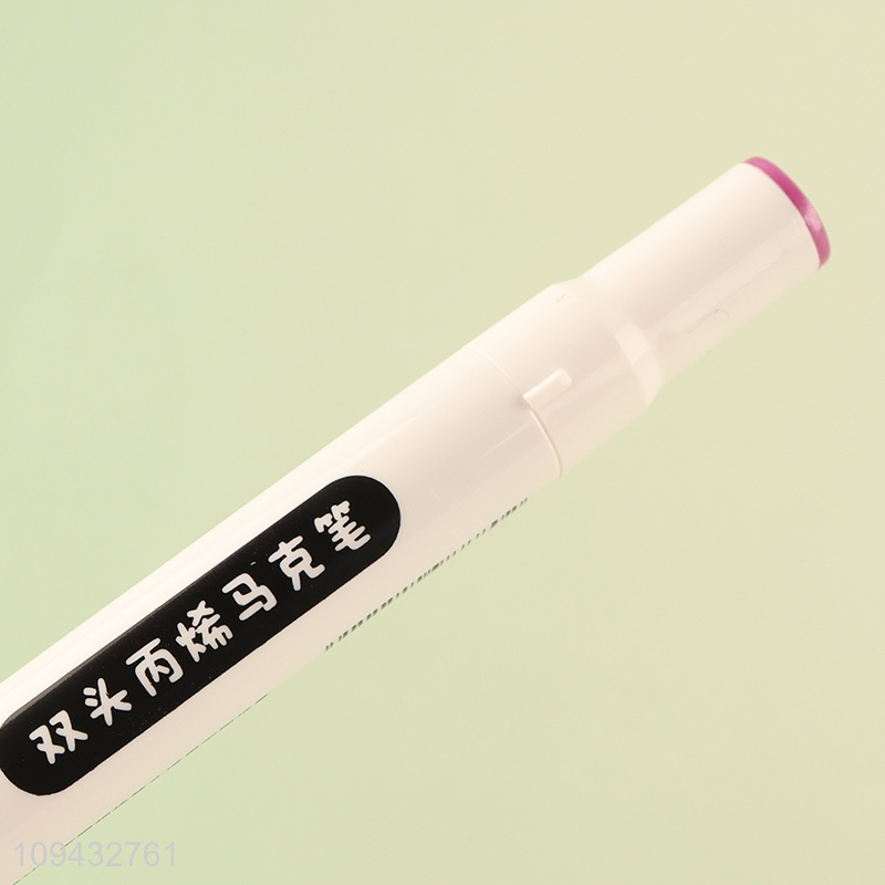 China supplier creative dual tip acrylic marker pen