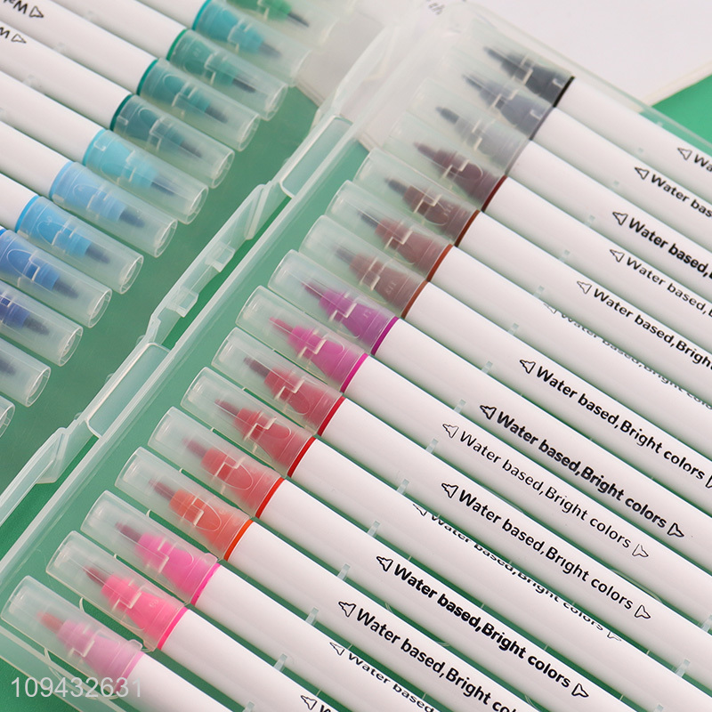Best sale reusable dual soft tip marker pen set