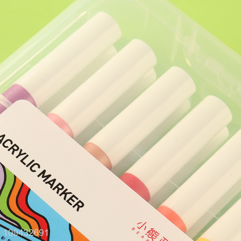 Yiwu market  classic round tip acrylic marker pen