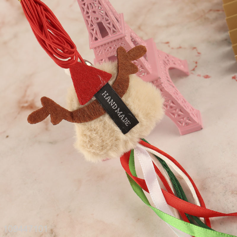 China wholesale christmas cat interactive toy with ribbon