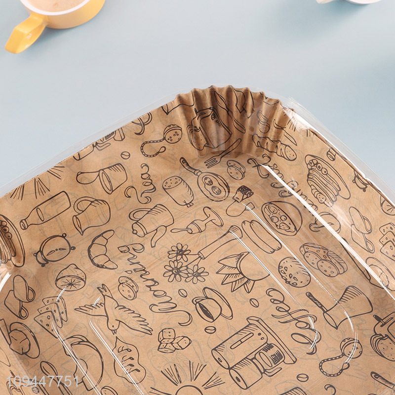 Latest products   50pcs square air fryer baking paper