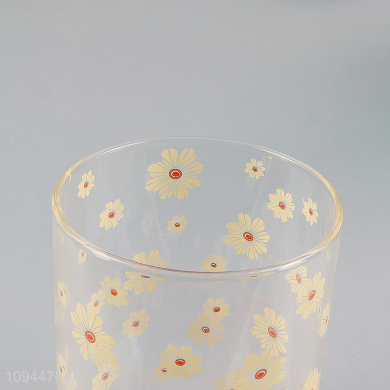 Hot sale round glass storage jar with lid