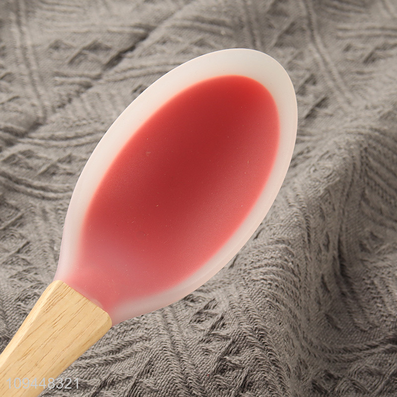 Best selling flat wooden handle basting spoon
