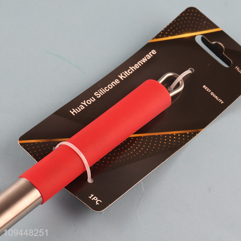 Factory price silicone kitchen utensil basting spoon