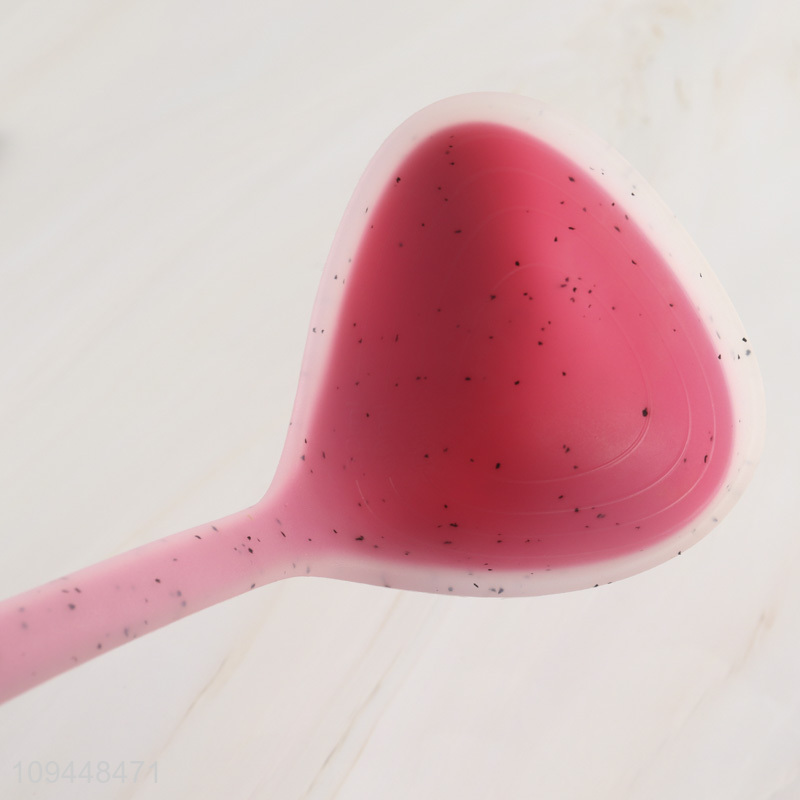 New arrival long handle silicone soup ladle for sale