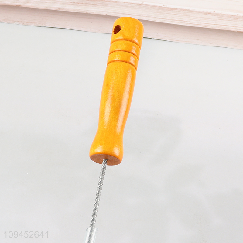 Top products wooden handle flexible wool pipe cleaning brush