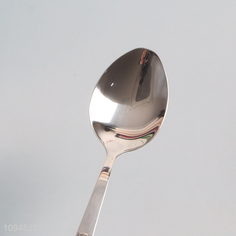 Low price home restaurant stainless steel tableware spoon