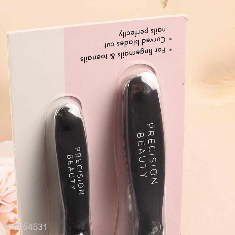 Yiwu market  2pcs stainless steel nail clipper set
