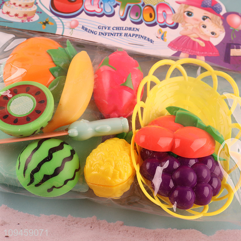 New product pretend play fruit cutting toy set